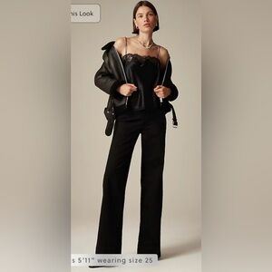 J.Crew Denim trouser in 1996 semi-stretch in black rinse